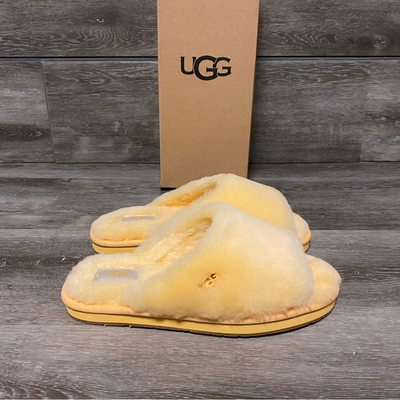 UGG Shoes - UGG | Annia Peep Toe Sheepskin Slippers New In Box